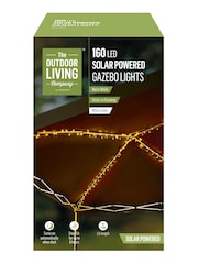 Premier Decorations Ltd Garden 160 LED Solar Gazebo 2.1m Lights - Image 3 of 3