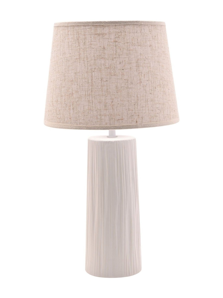 Widdop White Ceramic Table Lamp - Image 1 of 2 Widdop White Ceramic Table Lamp - Image 1 of 2