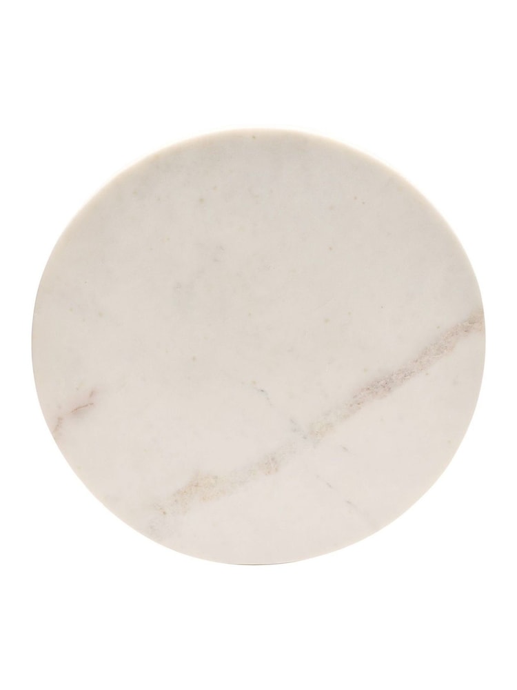 Widdop White Marble Round Chopping Board - Image 1 of 2 Widdop White Marble Round Chopping Board - Image 1 of 2