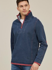 FatFace Navy Blue Airlie Sweat Top - Image 1 of 1
