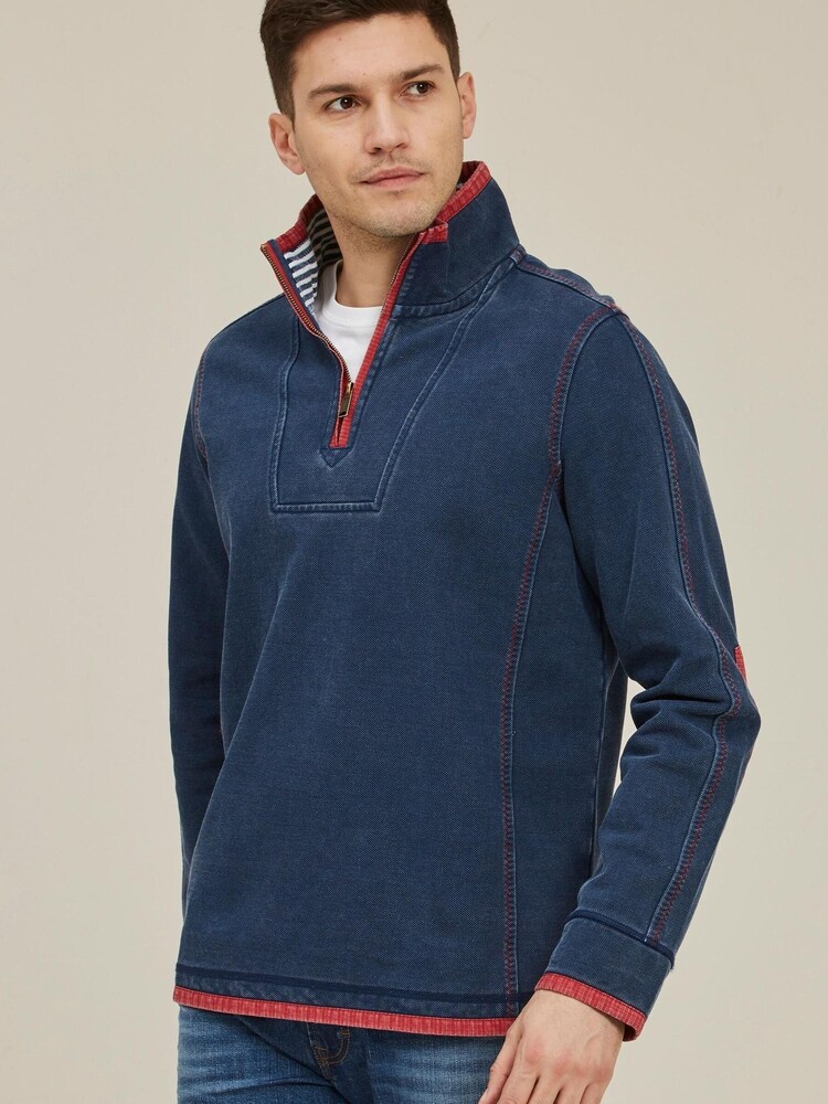 FatFace Navy Blue Airlie Sweat Top - Image 1 of 1 FatFace Navy Blue Airlie Sweat Top - Image 1 of 1