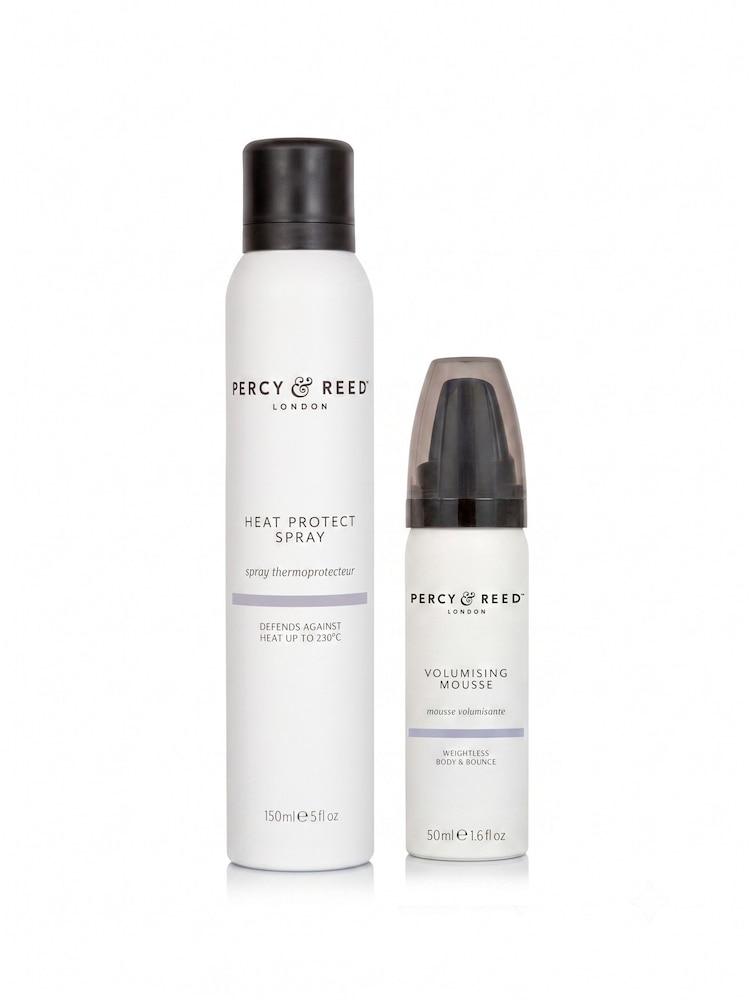Percy & Reed Heat Protect Spray 150ml & Volumising Mousse 50ml Duo (Worth £34) - Εικόνα 1 του 1