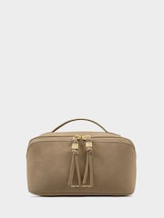 Katie Loxton Beige Soho Medium Make Up / Wash Bag - Image 1 of 4