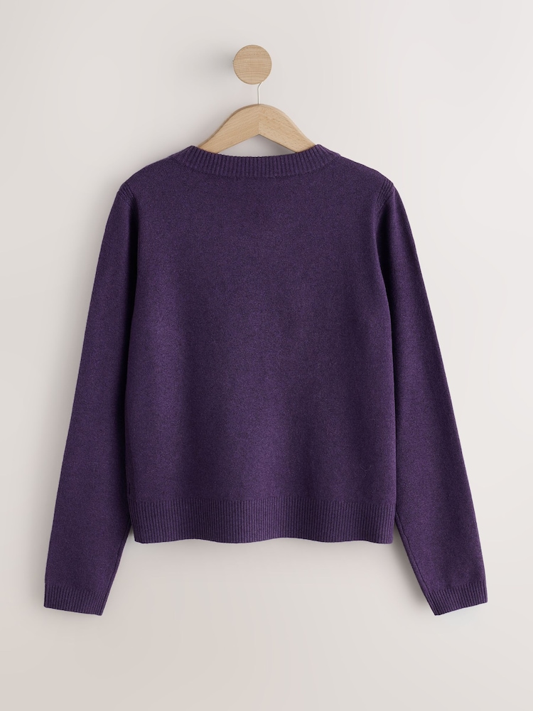 Violet - Pull super doux à Manches longues à Col V - Image 2 de 4 Violet - Pull super doux à Manches longues à Col V - Image 2 de 4