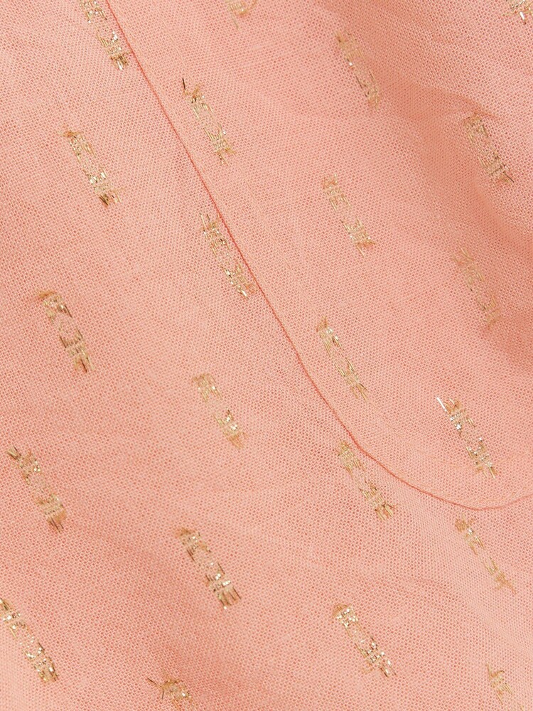 River Island Pink Girls Tie Front Linen 100% Cotton Set - Image 4 of 4