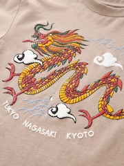 Stone Dragon Relaxed Fit Short Sleeve Graphic T-Shirt (3-16yrs) - Image 3 of 3