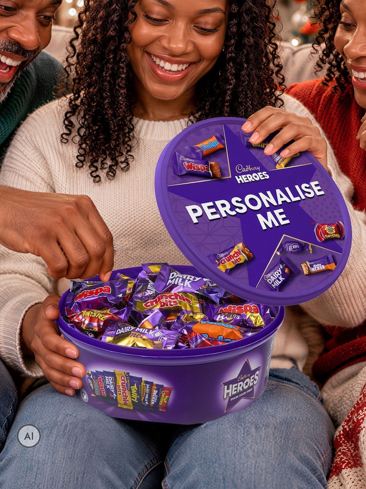 Heroes Personalised Chocolate Tub by Cadbury - Image 1 of 4