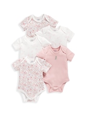 Mamas & Papas Oh Darling Girl Bodys, Rosa. 5er-Pack - Bild 2 von 3
