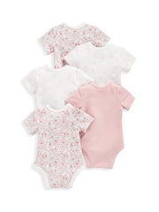 Mamas & Papas Oh Darling Girl Bodys, Rosa. 5er-Pack - Bild 3 von 3