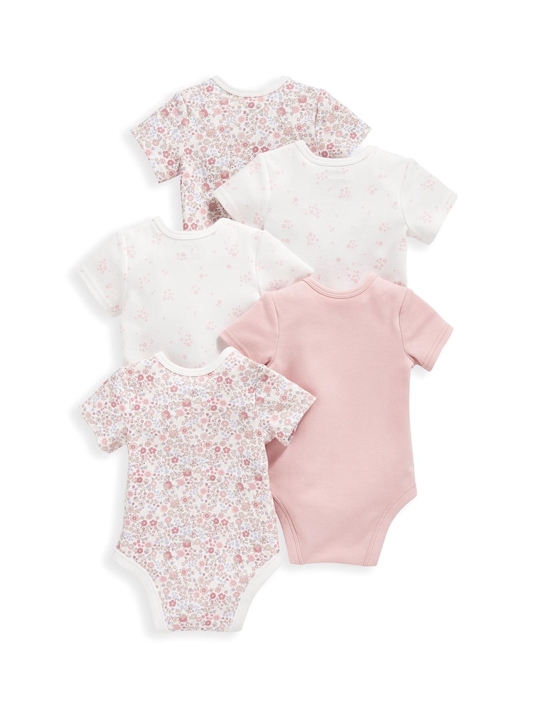 Mamas & Papas Oh Darling Girl Bodys, Rosa. 5er-Pack - Bild 3 von 3