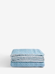 Nina Campbell Blue Indienne Quilted Bedspread - Image 4 of 6