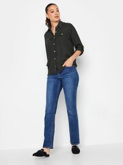 Long Tall Sally Black Long Sleeve Utility Shirt - Image 3 of 5
