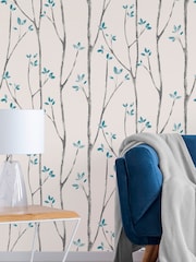 Urban Walls Grey Scandi Tree Wallpaper - Image 1 of 4