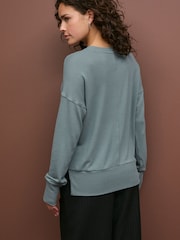 Verde azulado - Soft Touch Cosy Seam Crew Neck Jumper - Imagen 4 de 7