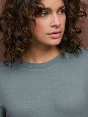 Verde azulado - Soft Touch Cosy Seam Crew Neck Jumper - Imagen 5 de 7