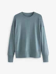 Verde azulado - Soft Touch Cosy Seam Crew Neck Jumper - Imagen 6 de 7