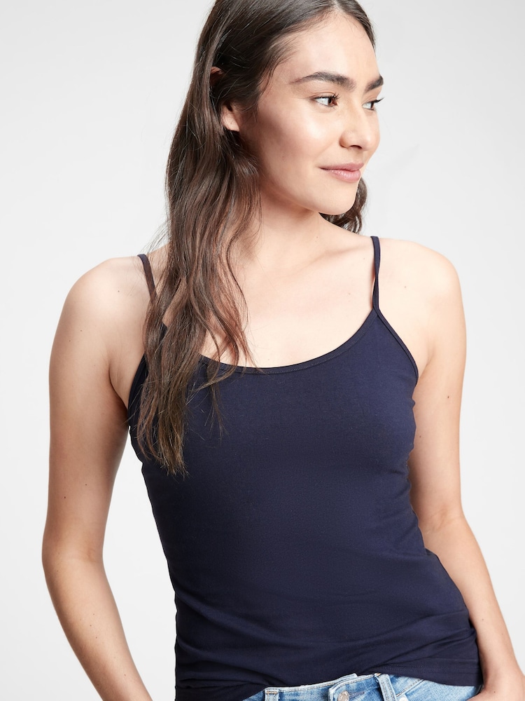 Gap Navy Blue Fitted Adjustable Strappy Top - Image 1 of 5