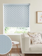 Cath Kidston Blue Button Spot Made to Measure Roller Blind - Image 1 of 4