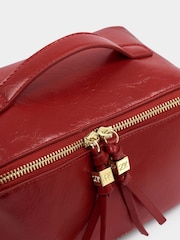 Katie Loxton Bright Red Soho Medium Make Up / Wash Bag - Image 3 of 4