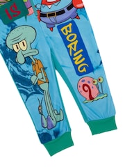 Vanilla Underground Blue Spongebob Fleece Kids All-In-One - Image 4 of 5