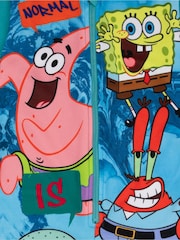 Vanilla Underground Blue Spongebob Fleece Kids All-In-One - Image 5 of 5