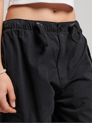 Superdry Black Parachute Grip Trousers - Image 4 of 6