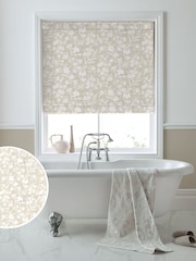 Laura Ashley Dove Grey Rye Made to Measure Roman 100% Cotton Blinds - Image 1 of 5