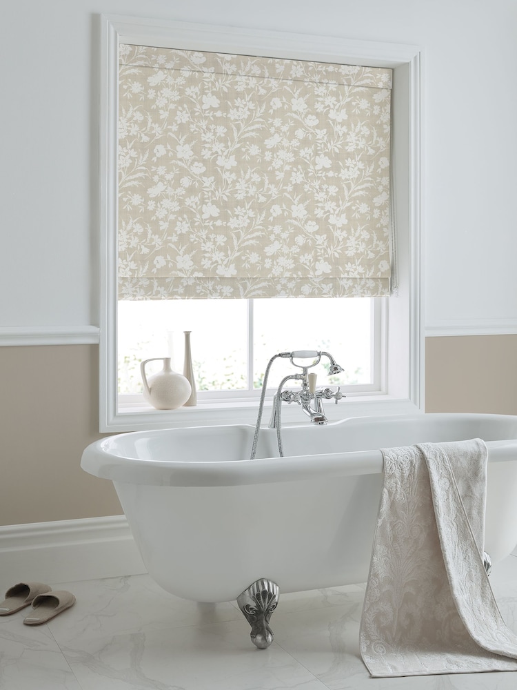 Laura Ashley Dove Grey Rye Made to Measure Roman 100% Cotton Blinds - Image 5 of 5