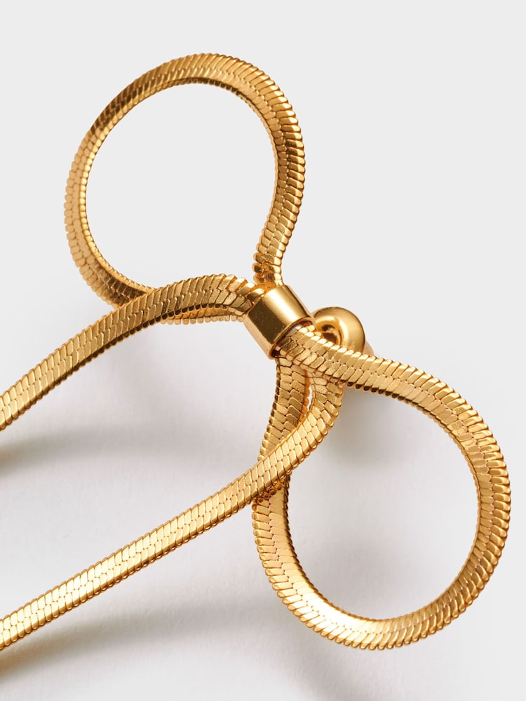Katie Loxton Gold Tone Amelie Bow Oversized Earrings - Image 5 of 5 Katie Loxton Gold Tone Amelie Bow Oversized Earrings - Image 5 of 5