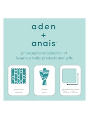 aden + anais White Large 100% Cotton Muslin Blankets 3 Pack - Image 5 of 6