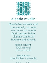 aden + anais White Large 100% Cotton Muslin Blankets 3 Pack - Image 6 of 6