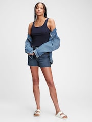 Gap Navy Blue Ribbed Scoop Neck Vest - Image 1 of 1