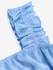 Blue Textured Vest and Short Set (3-16yrs) - Image 7 of 7