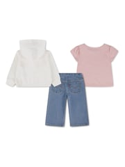 طقم من 3 قطع مكوّن من بودي سوت وهودي وبنطلون رياضي من ®Levi's - صورة 2 من 5