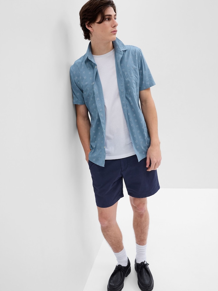 Gap Navy Blue Regular Length 7' Chino Shorts - Image 1 of 1