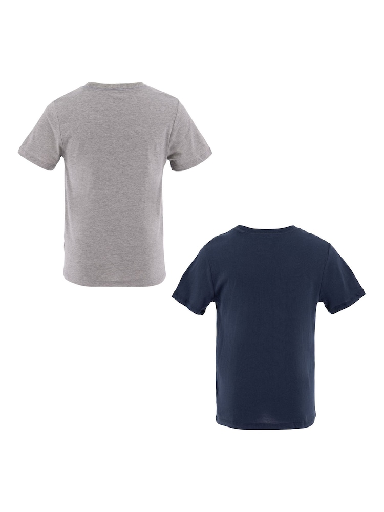 Levi's® Blue Crew Neck T-Shirts 2 Pack - Image 2 of 4 Levi's® Blue Crew Neck T-Shirts 2 Pack - Image 2 of 4