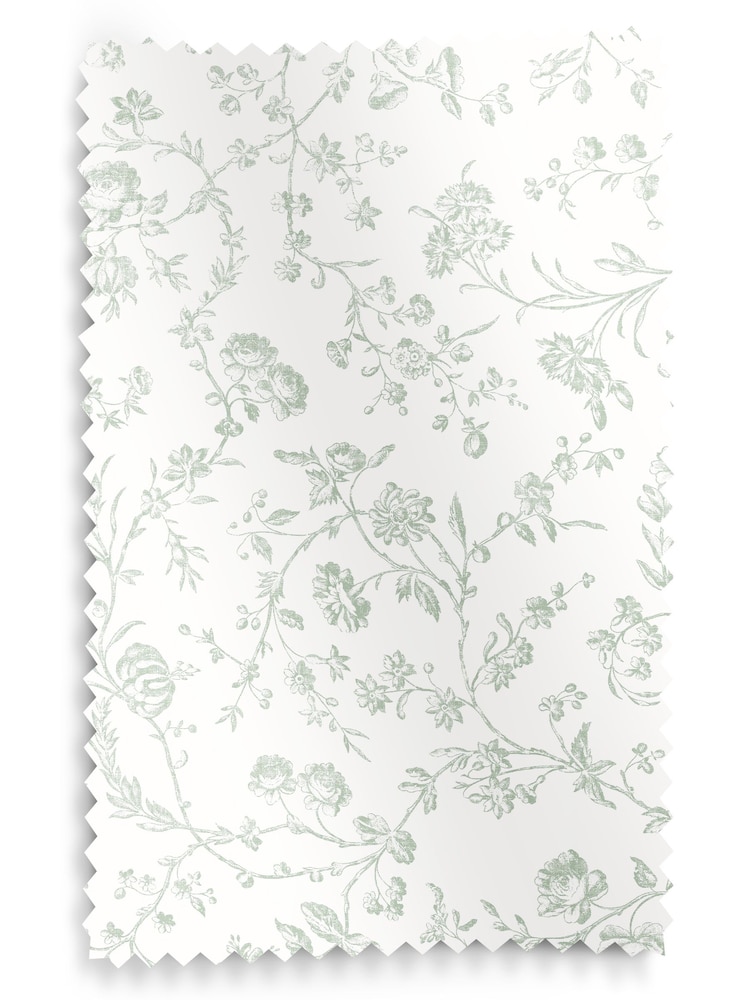 Laura Ashley Duck Egg Aria Made to Measure Roman 100% Cotton Blinds - Image 6 of 6