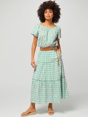 Aspiga Green Ilana Cotton Crop Top - Image 5 of 7