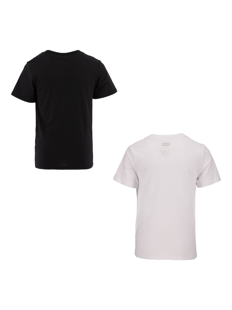 Levi's® White Crew Neck T-Shirts 2 Pack - Image 2 of 4 Levi's® White Crew Neck T-Shirts 2 Pack - Image 2 of 4