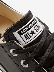 Converse Black Chuck Taylor All Star Lift Mono Leather Low Trainers - Image 12 of 16