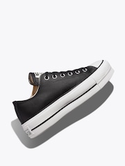 Converse Black Chuck Taylor All Star Lift Mono Leather Low Trainers - Image 5 of 16