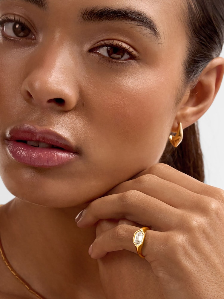 Katie Loxton Gold Tone Harlequin Statement Ring - Image 1 of 5 Katie Loxton Gold Tone Harlequin Statement Ring - Image 1 of 5