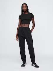 Gap Black Vintage Soft Fleece-Lined Joggers - Image 4 of 5