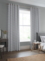Laura Ashley Pale Slate Painswick Paisley Made to Measure 100% Cotton Curtains - Image 2 of 9