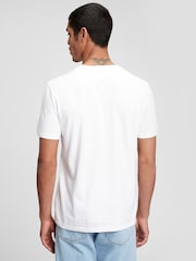 Gap White Crew Neck Classic 100% Cotton Short Sleeve T-Shirt - Image 2 of 8