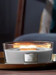 Woodwick Grey Ellipse Scented Candle with Crackle Wick Lavender Cedar - Image 1 of 4