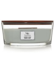 Woodwick Grey Ellipse Scented Candle with Crackle Wick Lavender Cedar - Image 2 of 4
