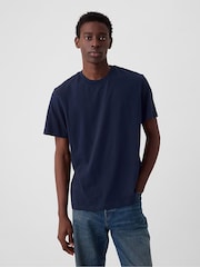 Gap Blue Crew Neck Classic 100% Cotton Short Sleeve T-Shirt - Image 1 of 10