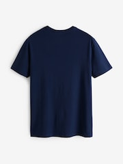 Gap Blue Crew Neck Classic 100% Cotton Short Sleeve T-Shirt - Image 9 of 10