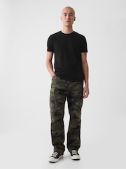 Gap Black Crew Neck Classic 100% Cotton Short Sleeve T-Shirt - Image 6 of 8
